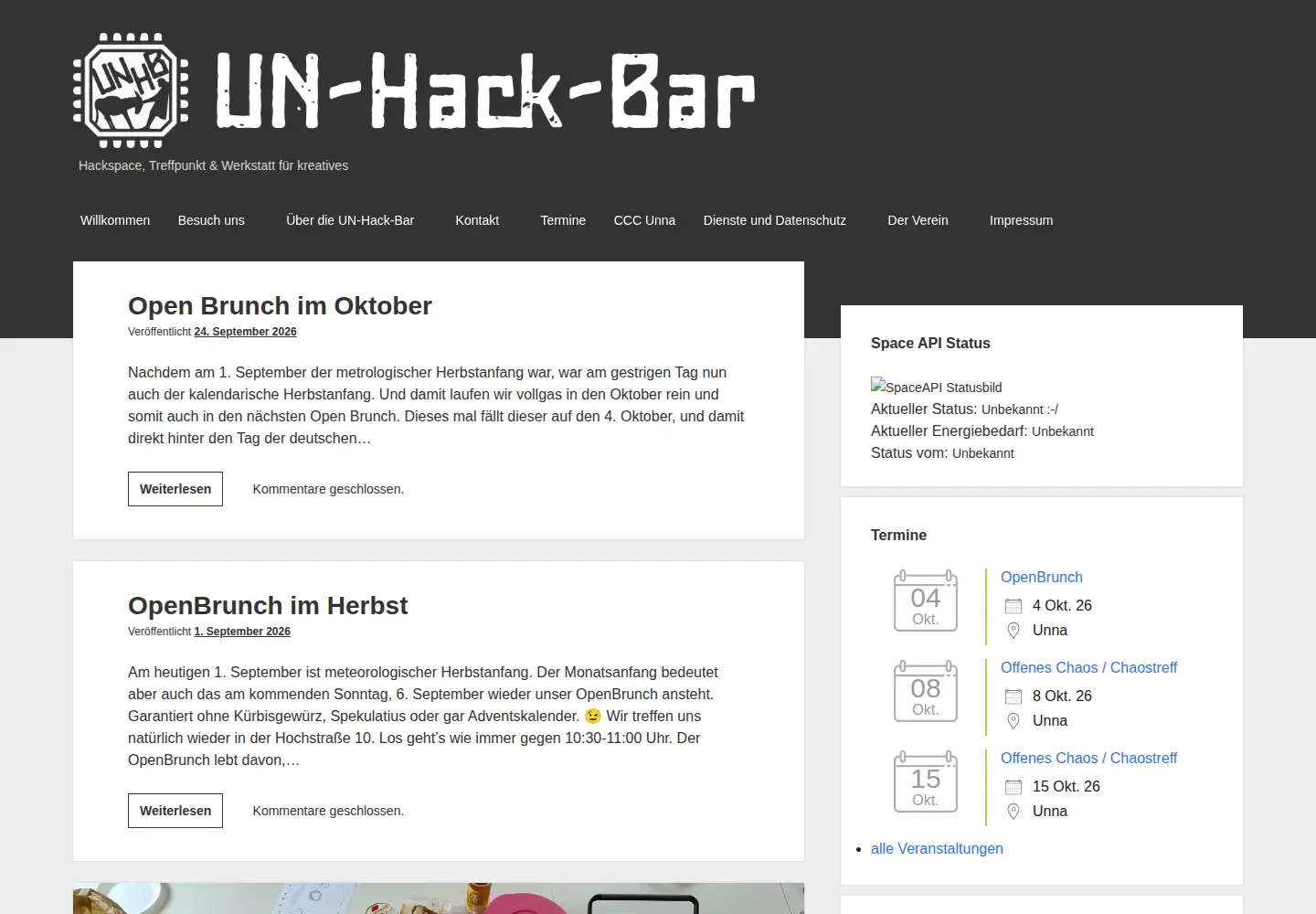 Screenshot of un-hack-bar.de