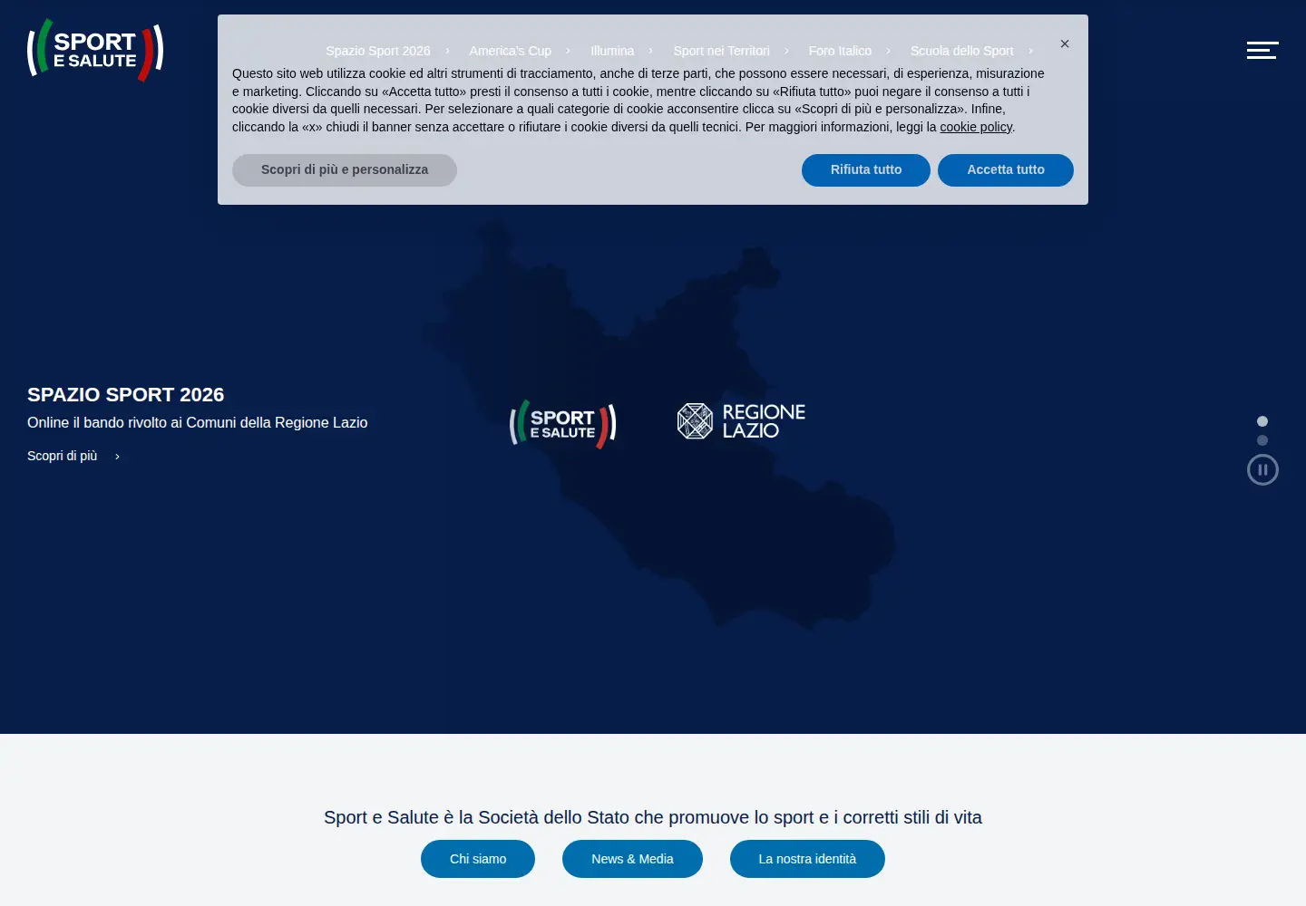 Screenshot of sportesalute.eu