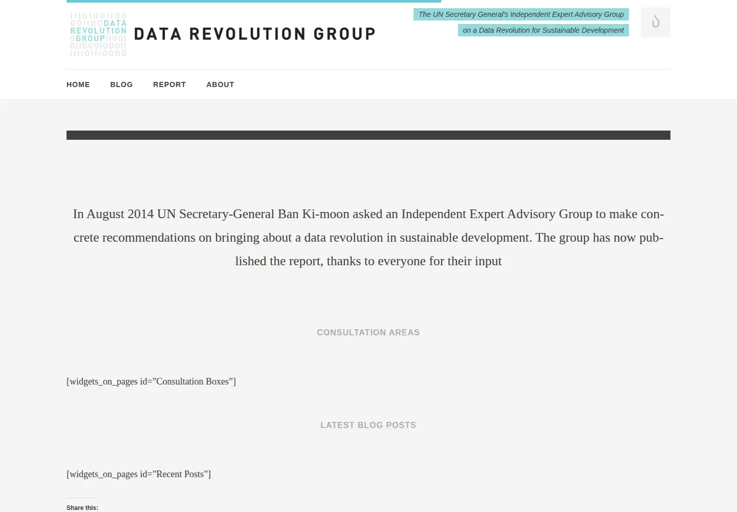Screenshot of undatarevolution.org