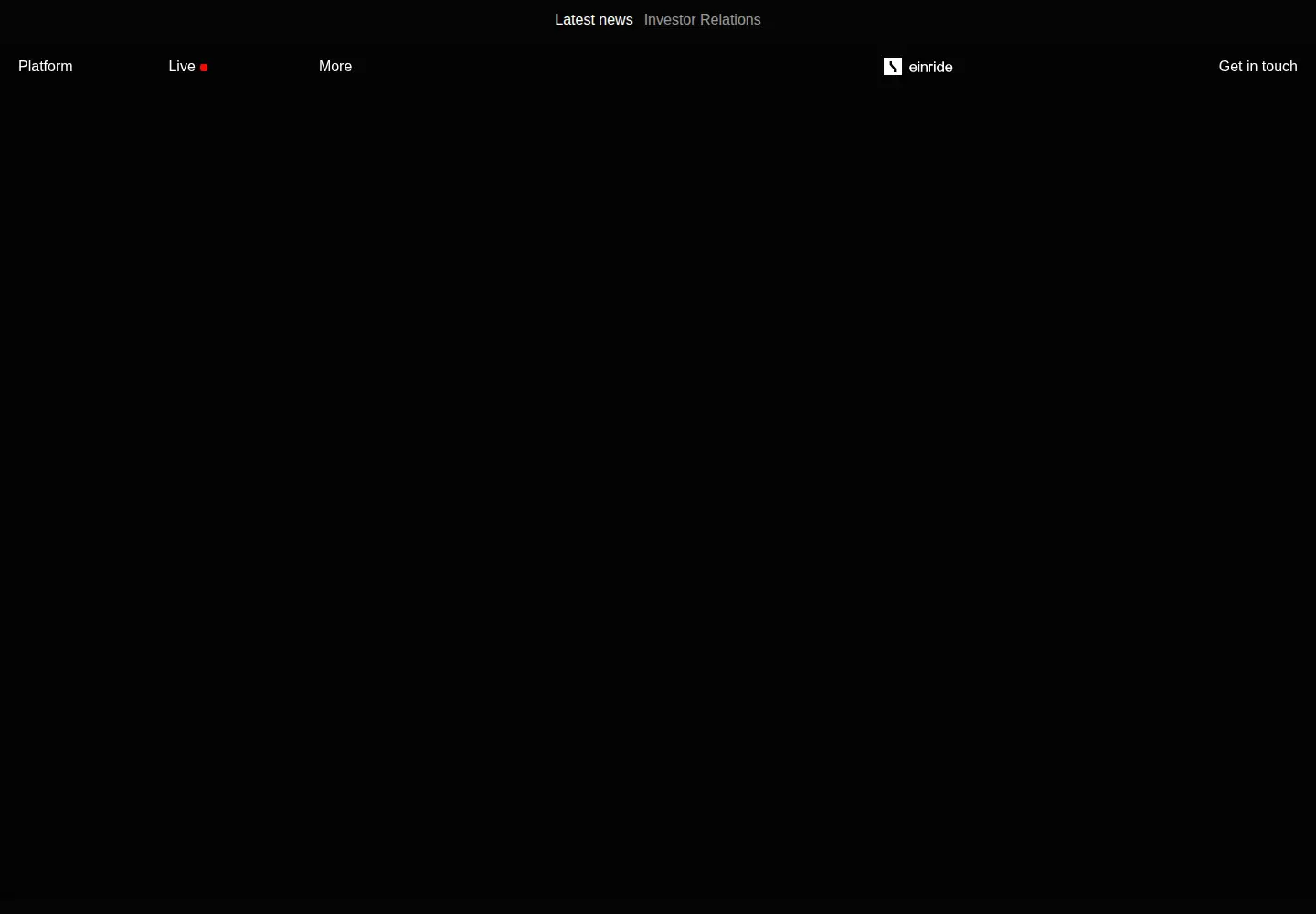 Screenshot of einride.tech