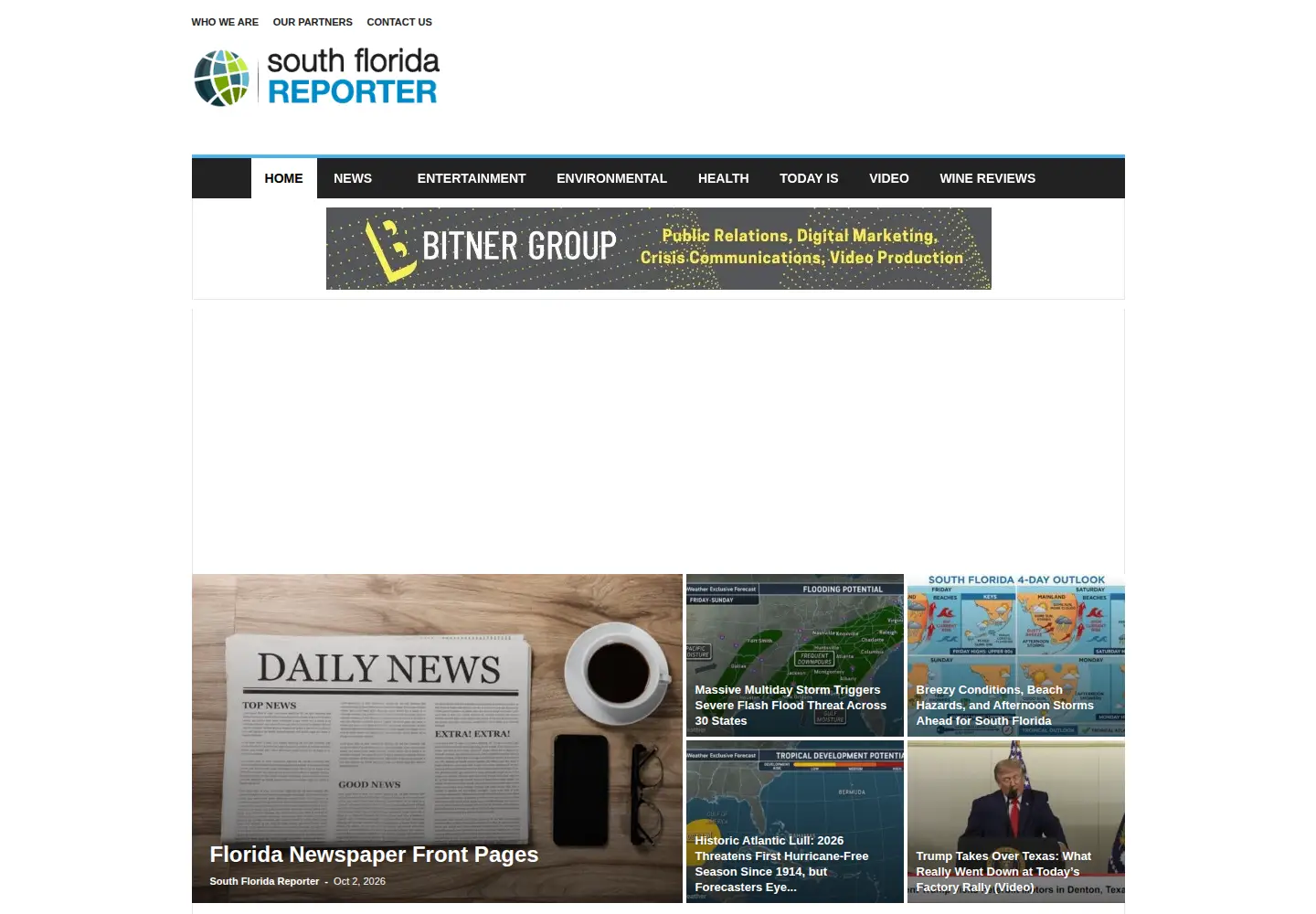 Screenshot of southfloridareporter.com