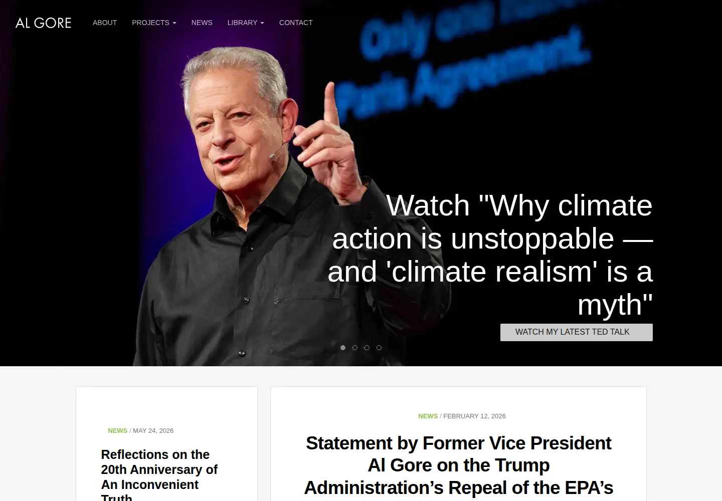 Screenshot of algore.com