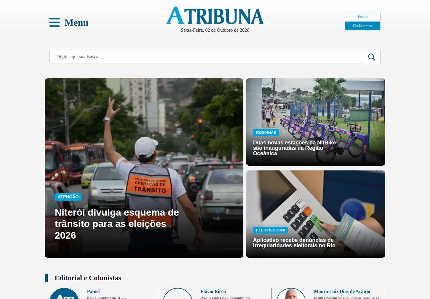 Screenshot of atribunarj.com.br