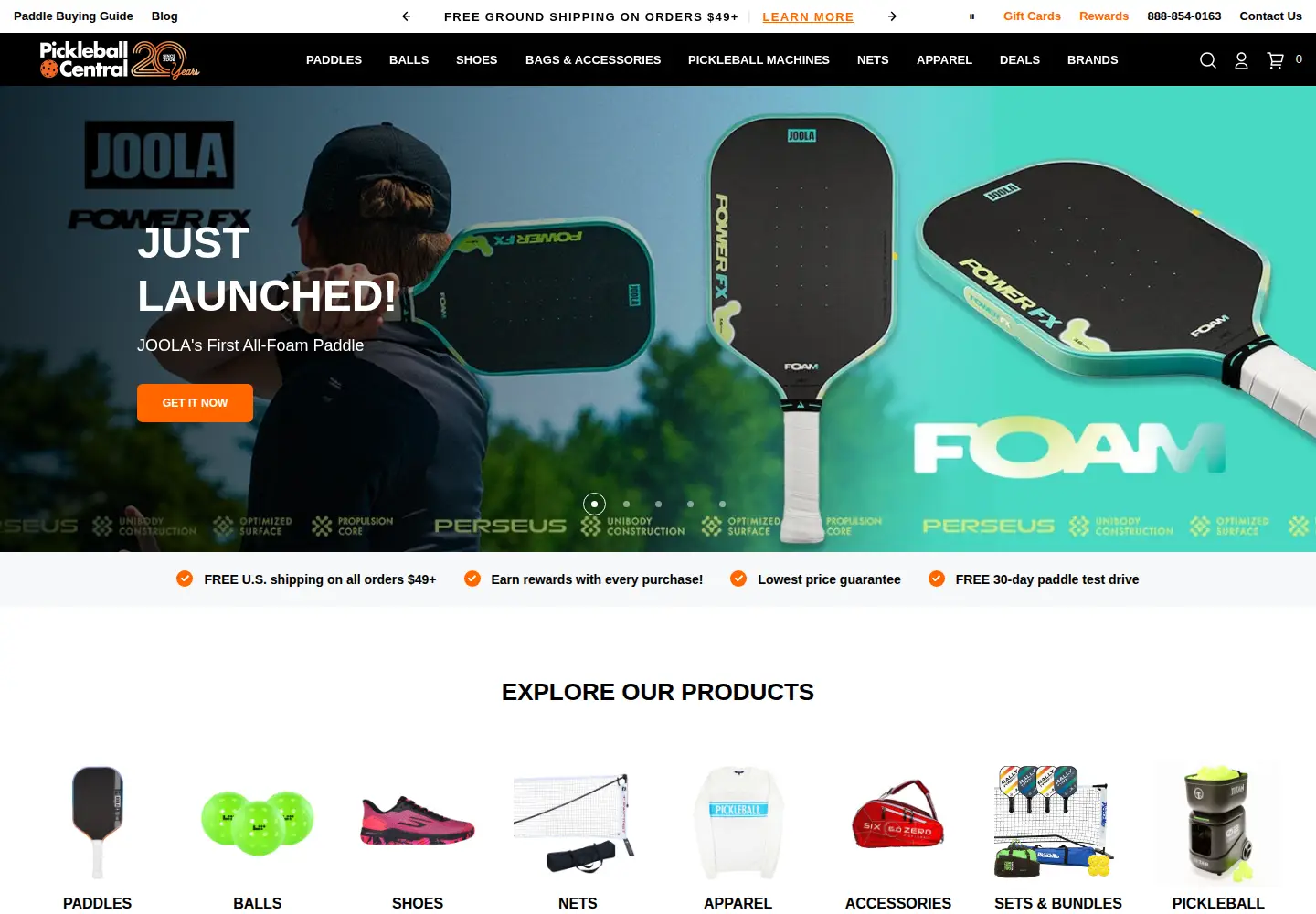 Screenshot of pickleballcentral.com