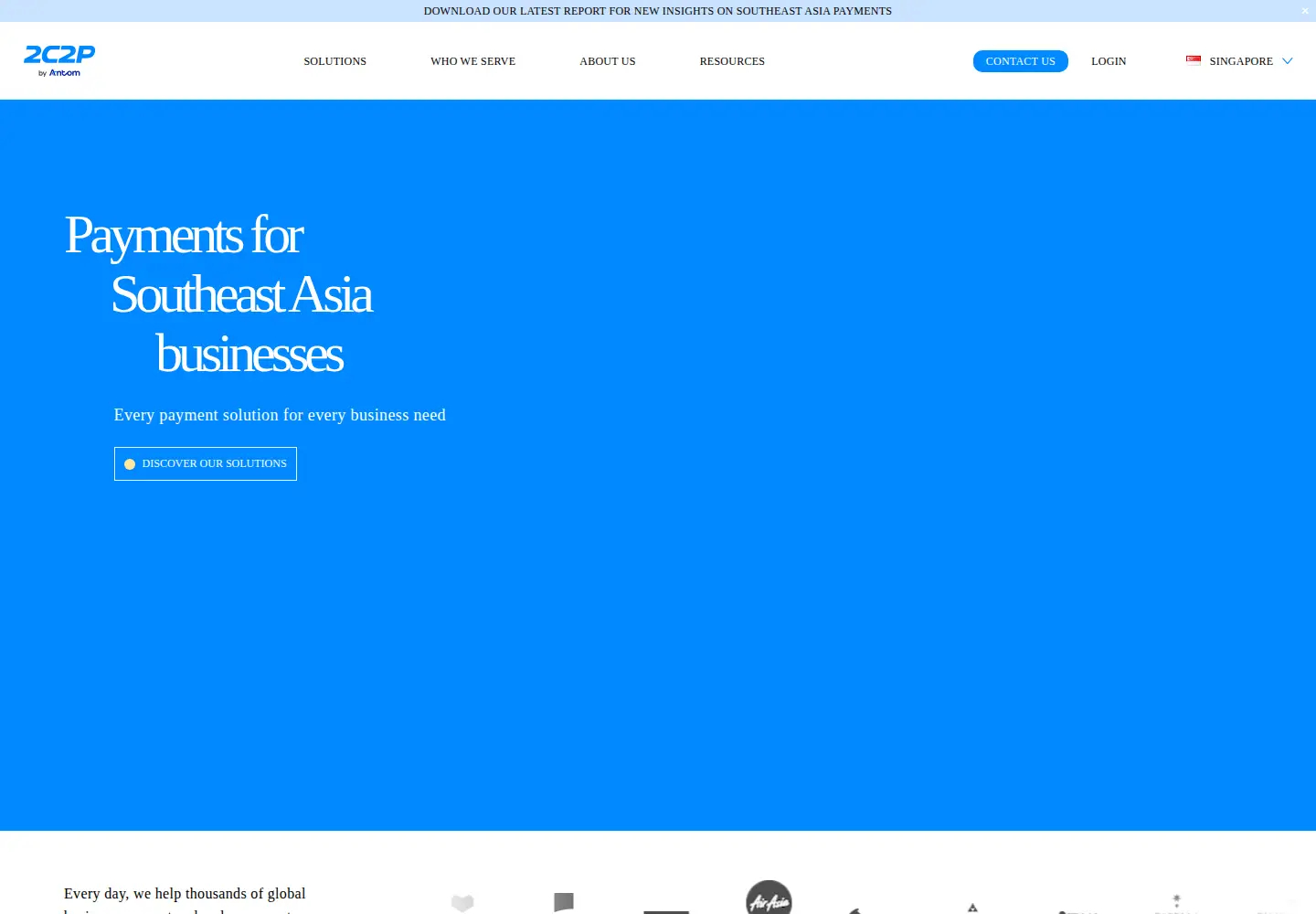 Screenshot of 2c2p.com