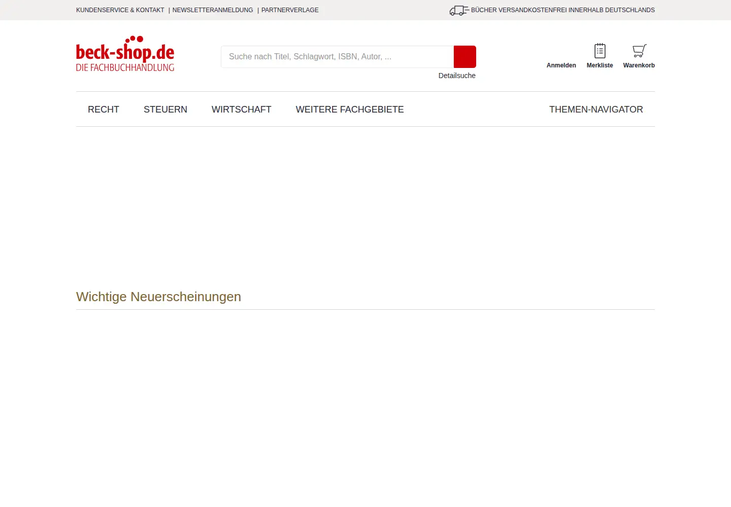 Screenshot of beck-shop.de