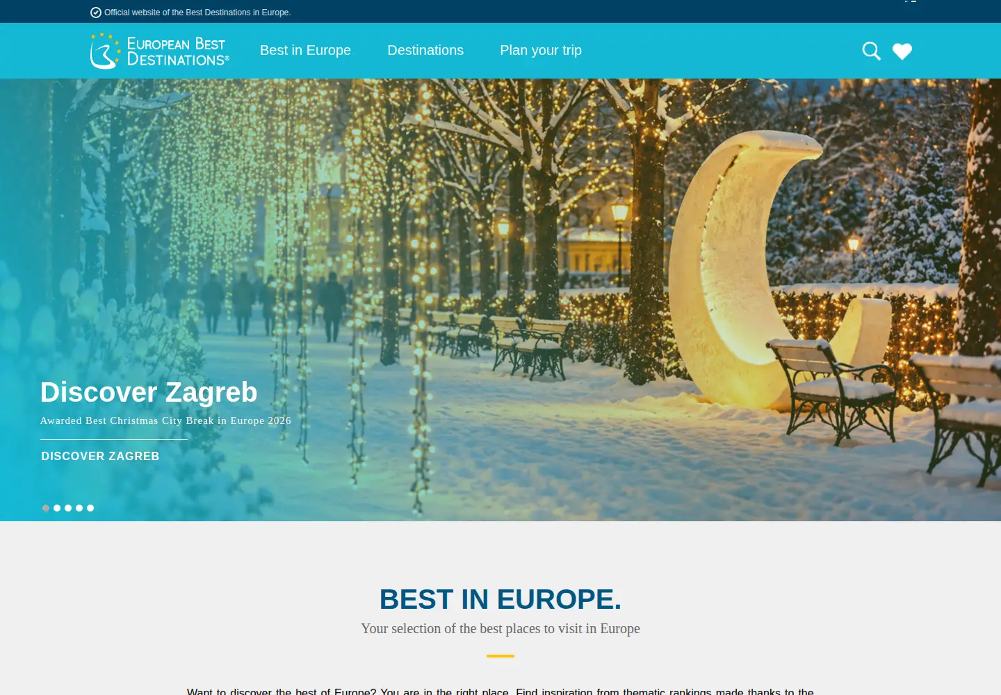 Screenshot of europeanbestdestinations.com