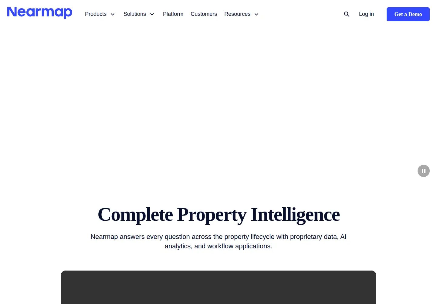 Screenshot of nearmap.com