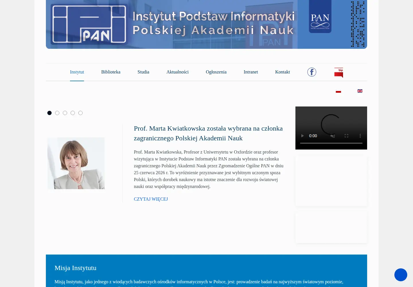 Screenshot of ipipan.waw.pl