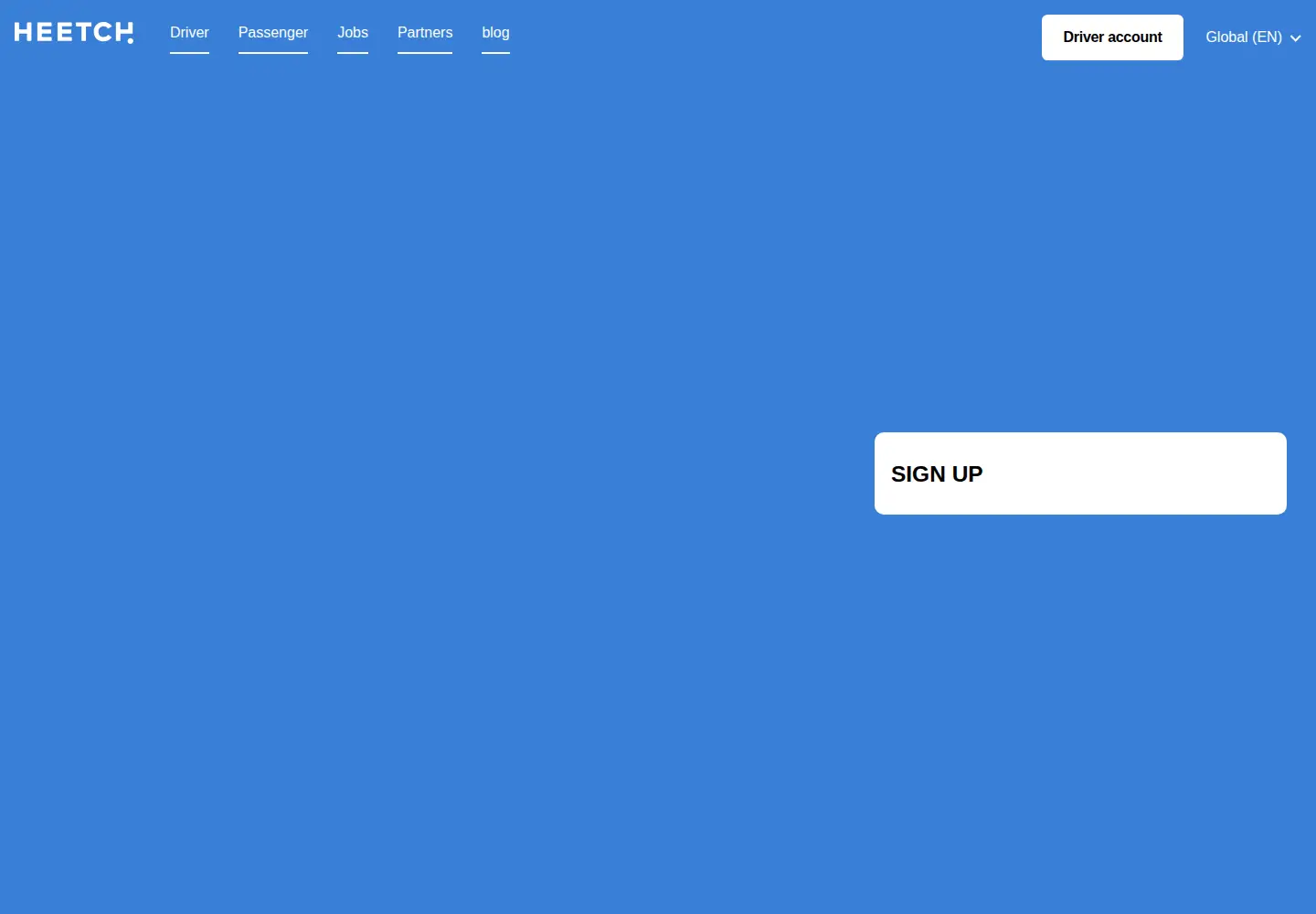 Screenshot of heetch.com