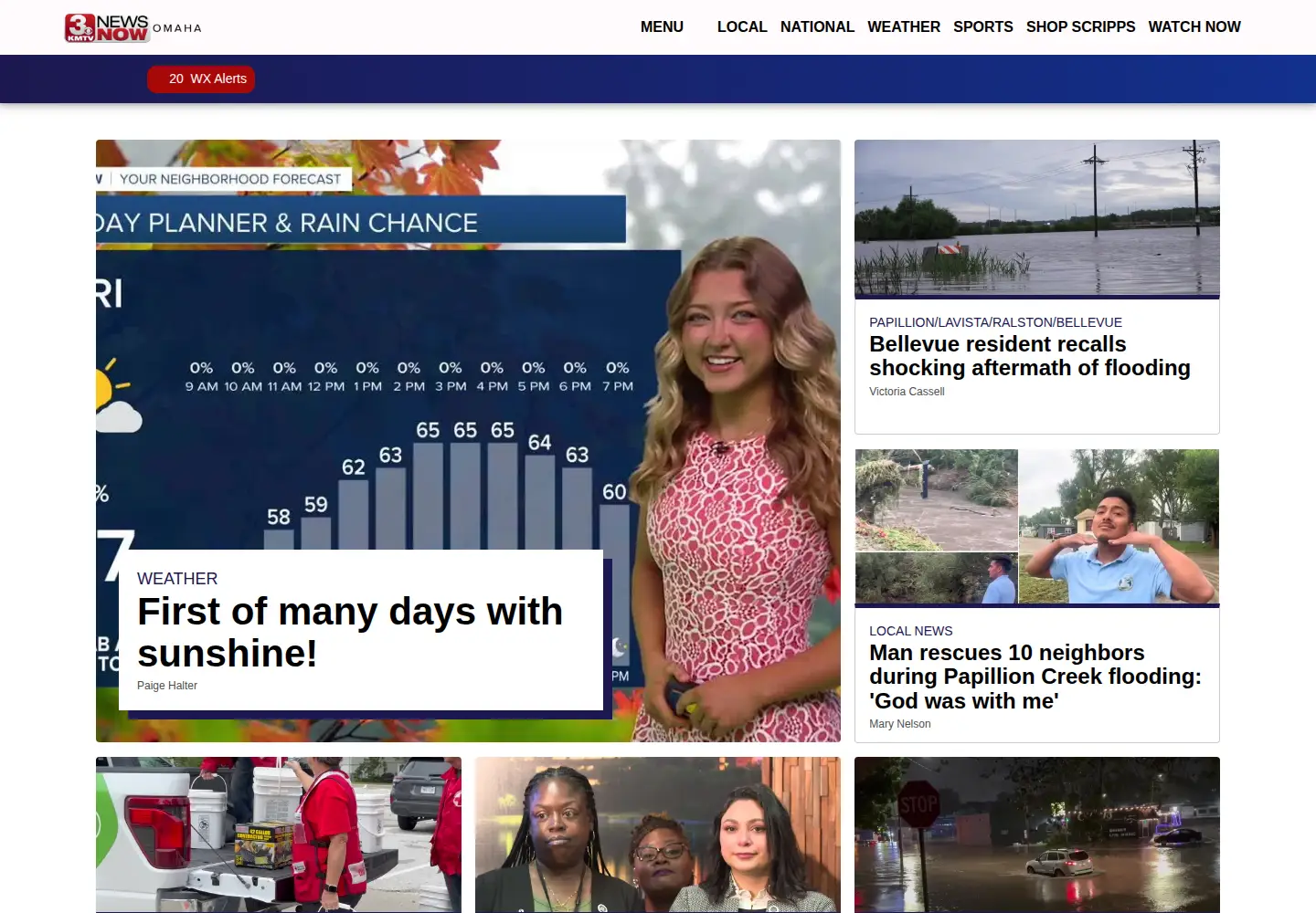 Captured homepage of 3newsnow.com in the current scan