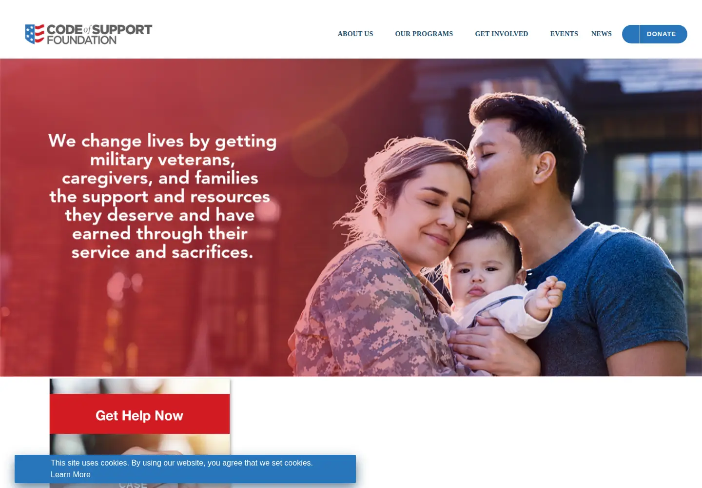 Screenshot of codeofsupport.org