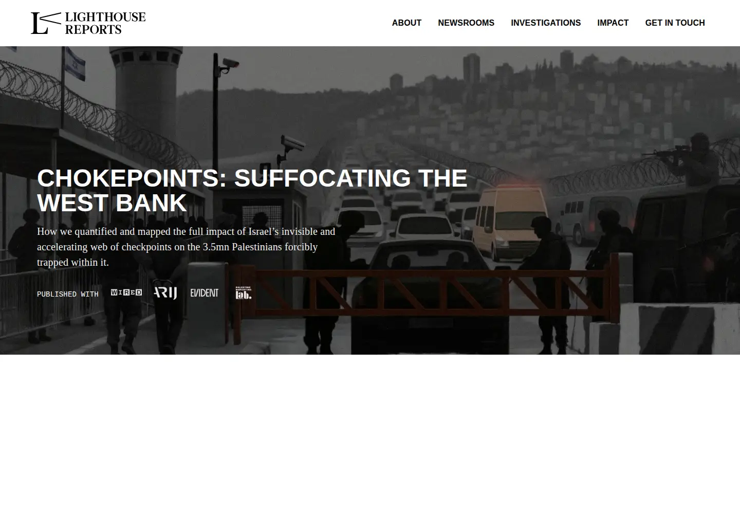 Screenshot of lighthousereports.com