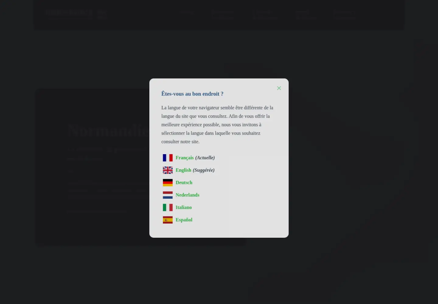 Screenshot of normandie-tourisme.fr