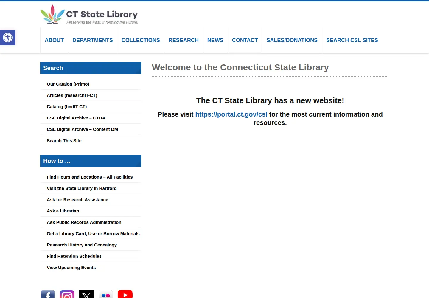 Screenshot of ctstatelibrary.org