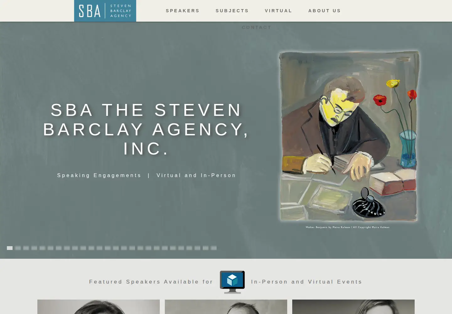 Screenshot of barclayagency.com