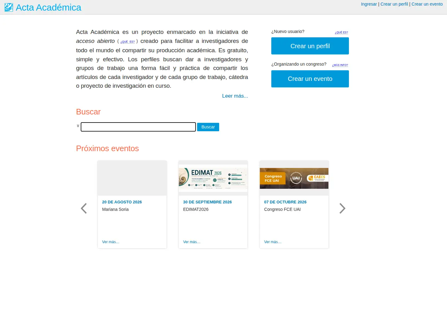 Screenshot of aacademica.org