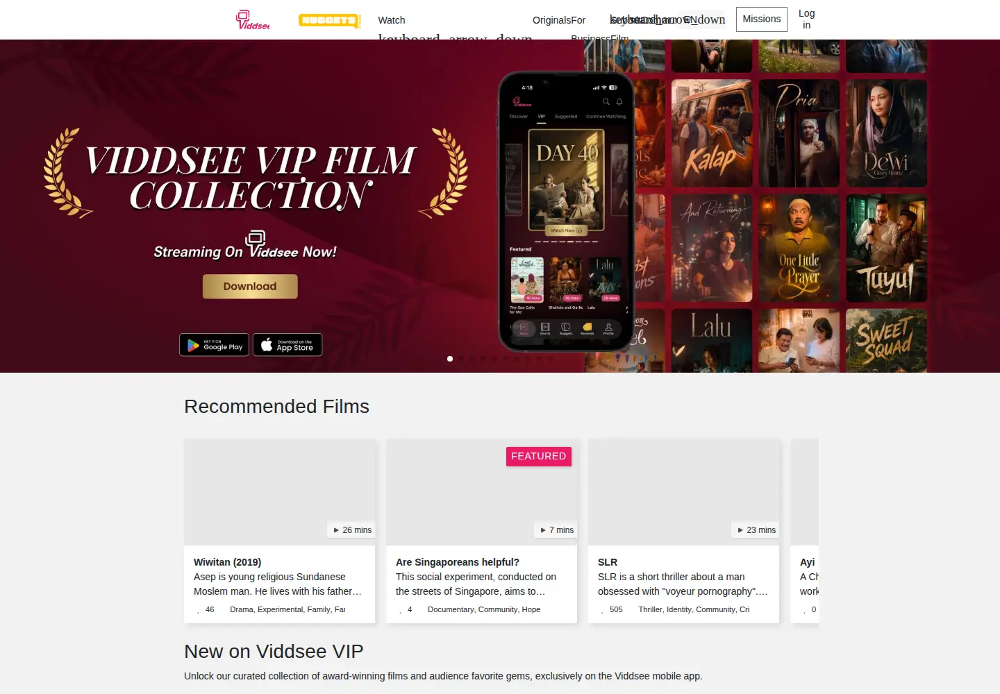 Screenshot of viddsee.com
