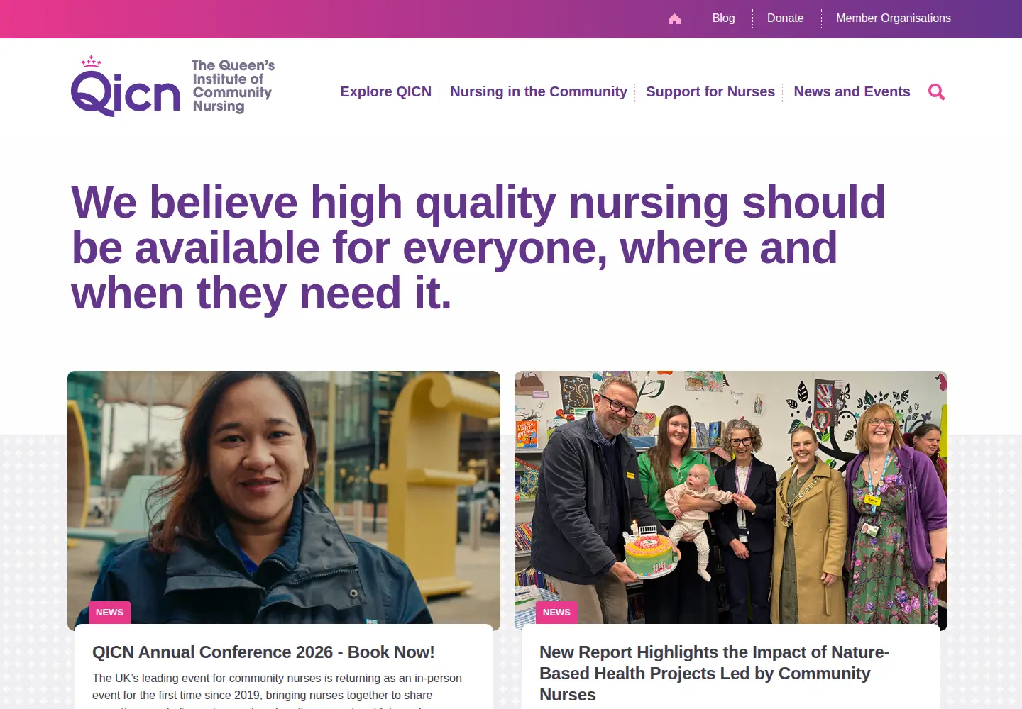 Screenshot of qni.org.uk