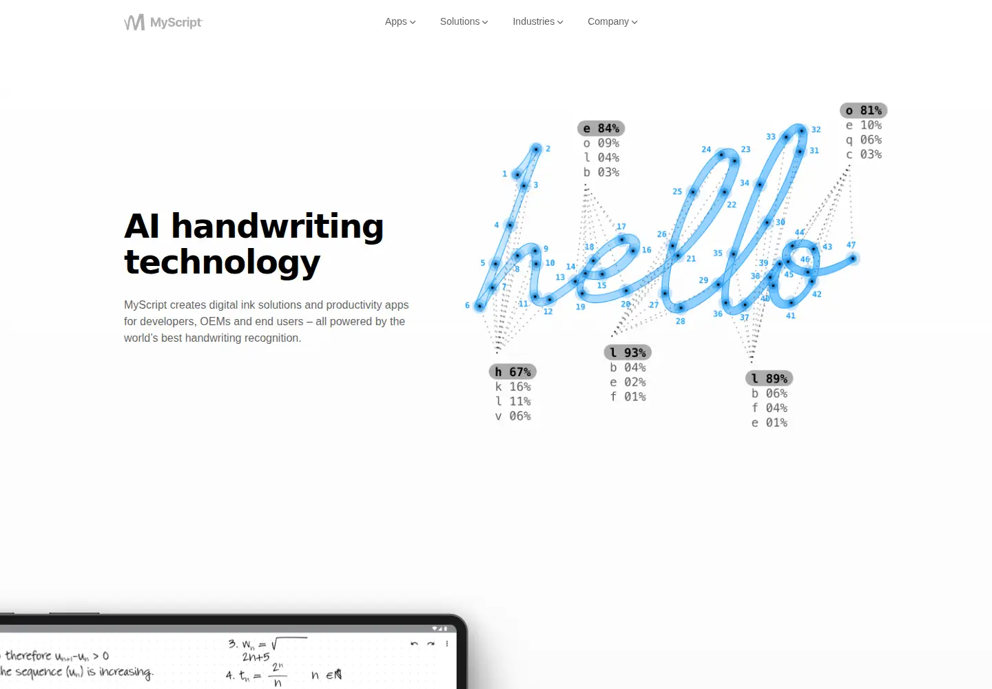 Screenshot of myscript.com