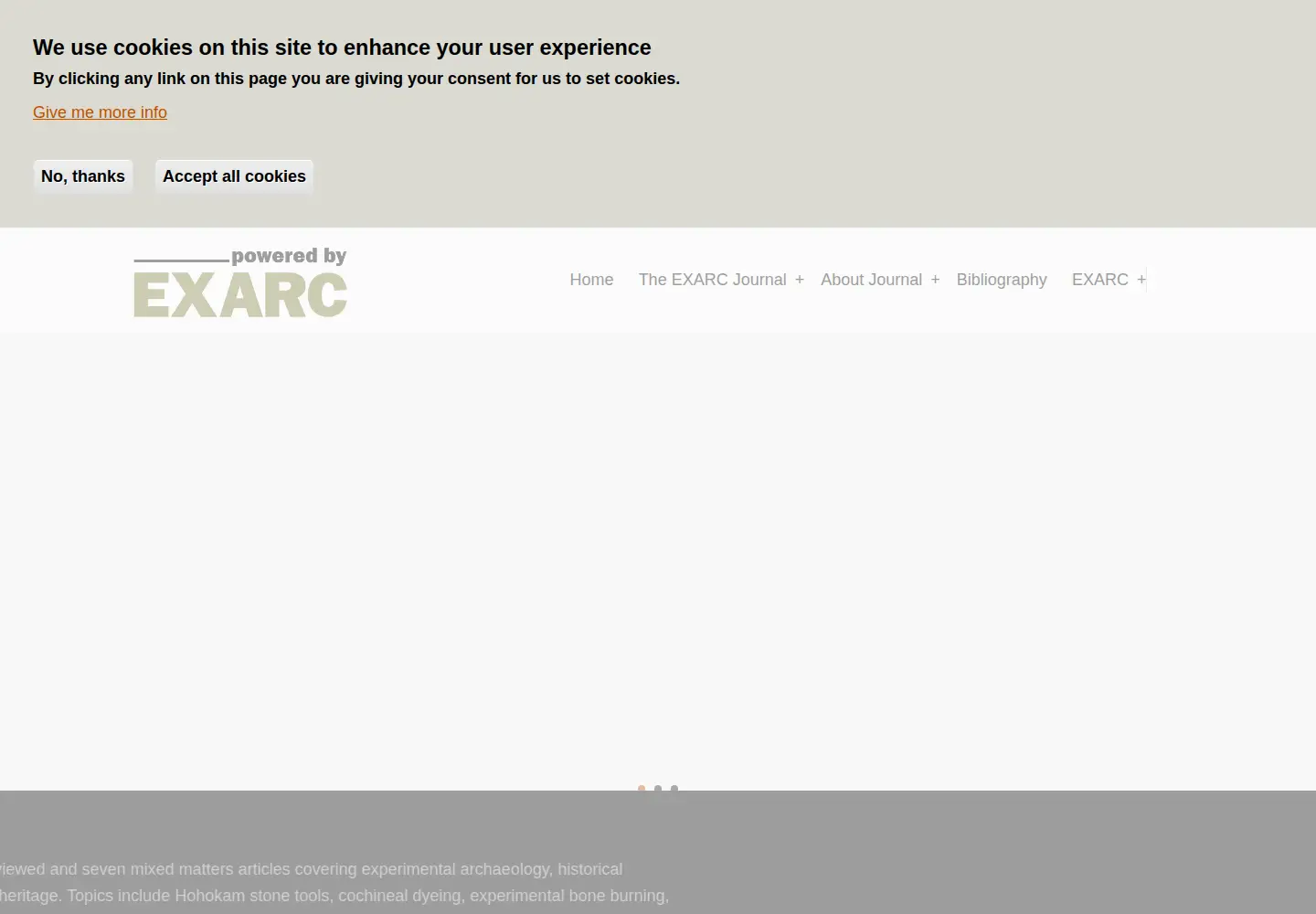 Screenshot of exarc.net