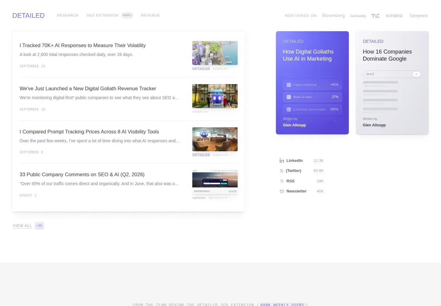 Screenshot of detailed.com