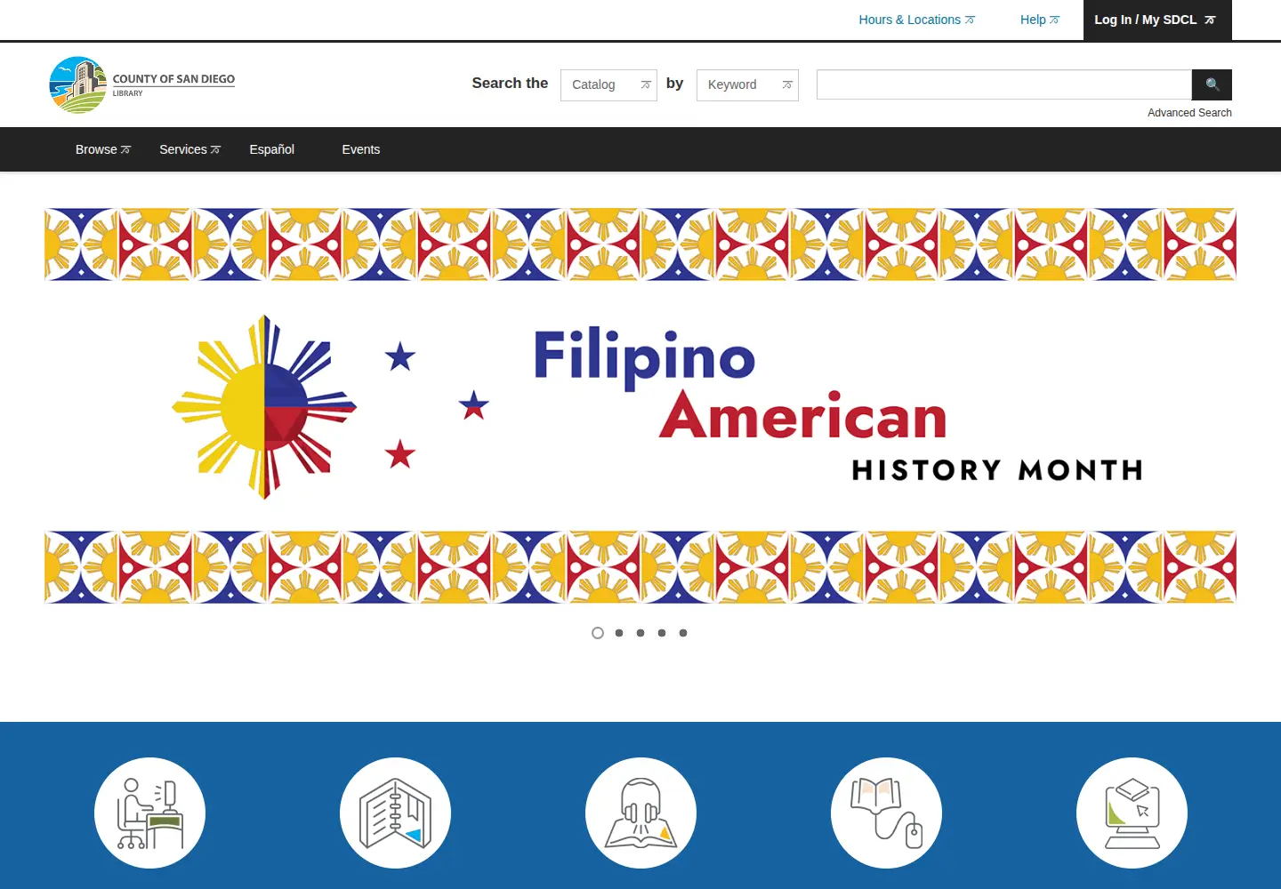 Screenshot of sdcl.org