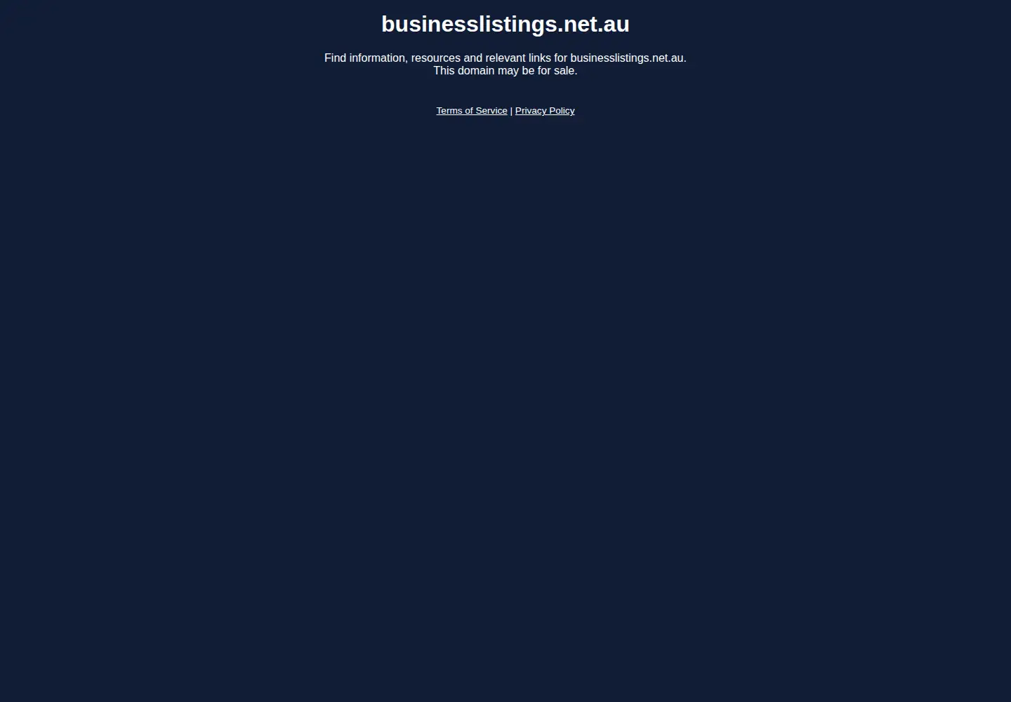 Screenshot of businesslistings.net.au