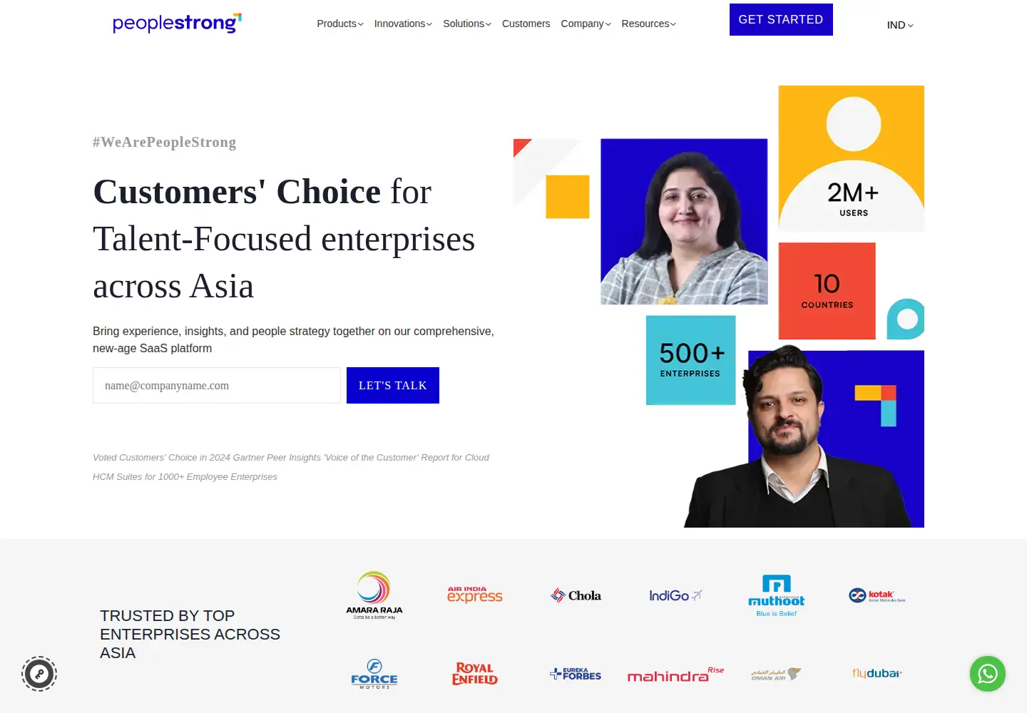 Screenshot of peoplestrong.com