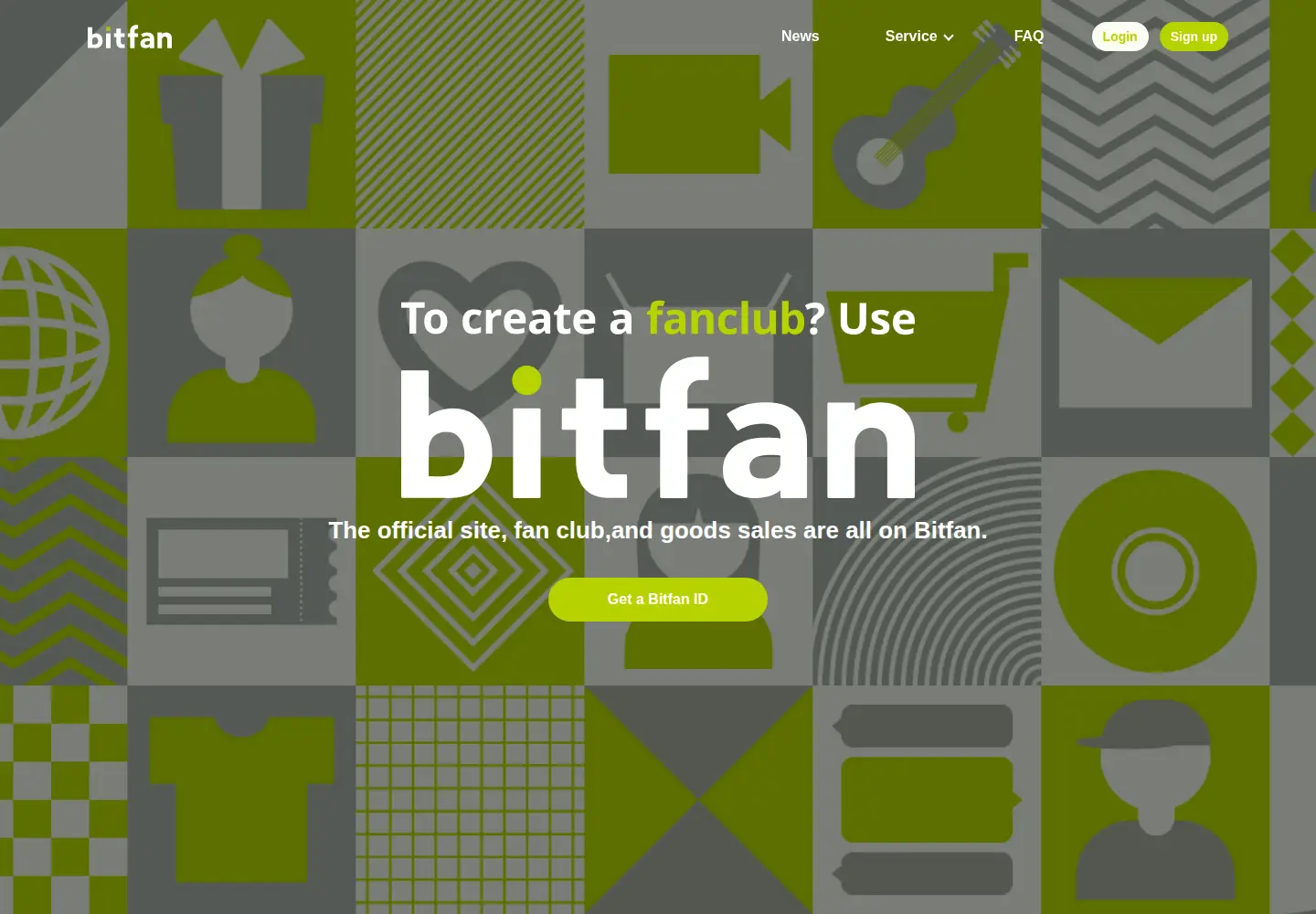 Screenshot of bitfan.id