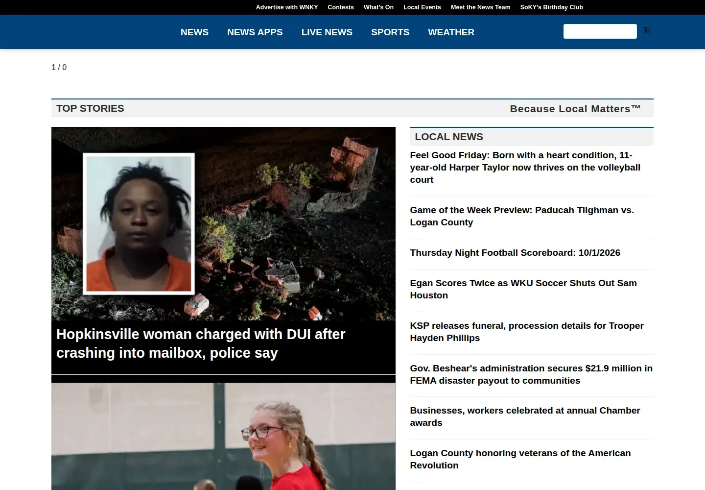 Screenshot of wnky.com