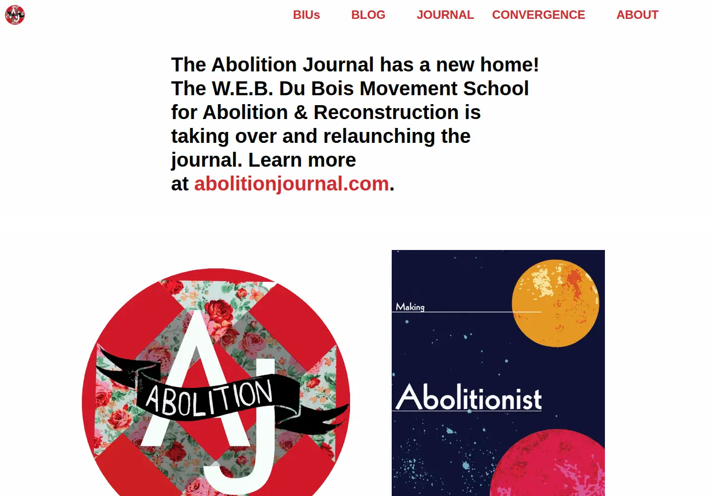 Screenshot of abolitionjournal.org