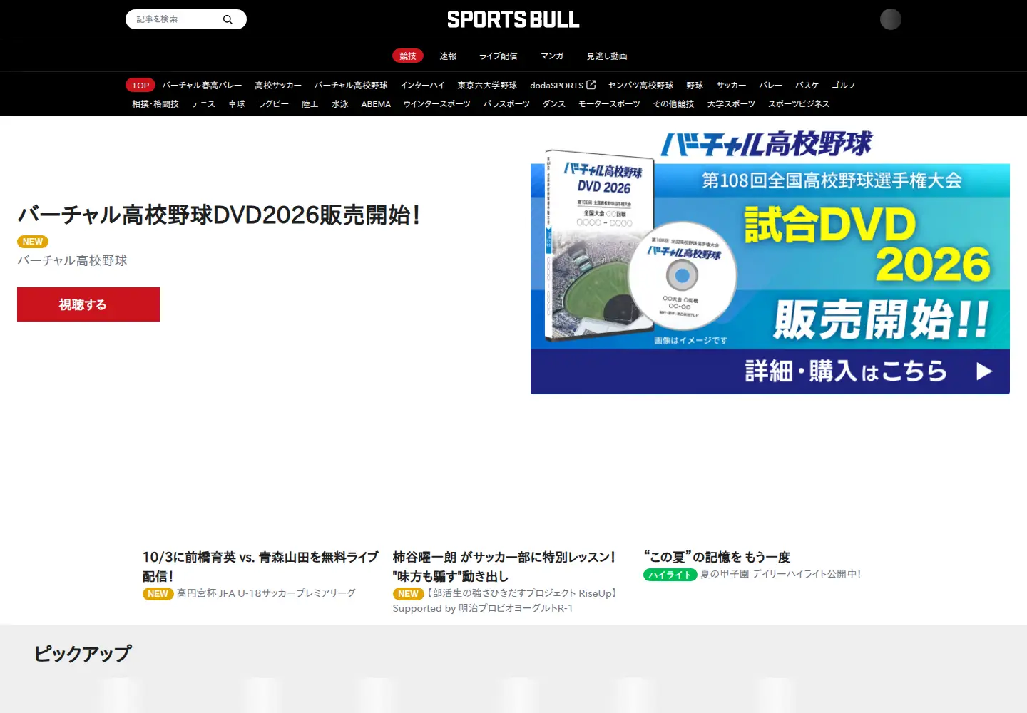 Screenshot of sportsbull.jp