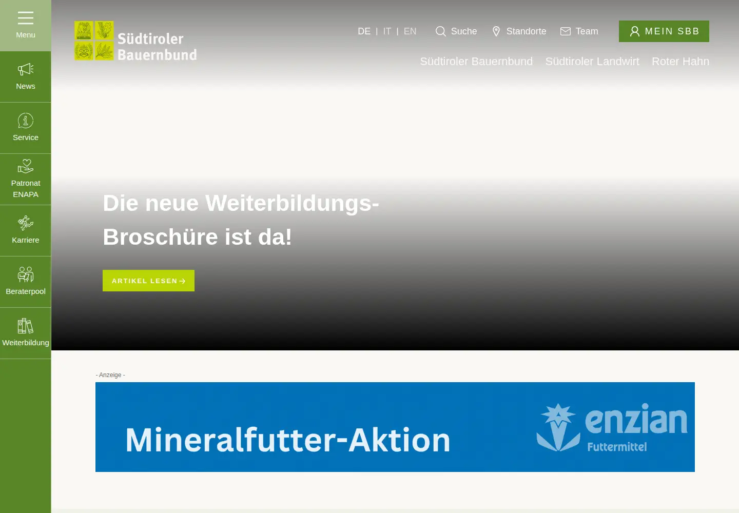 Screenshot of sbb.it