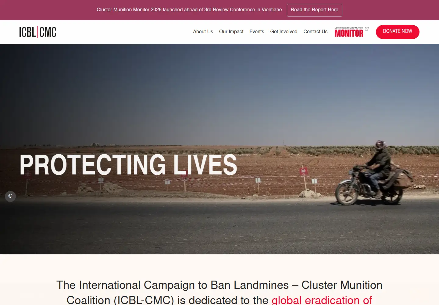 Screenshot of icbl.org