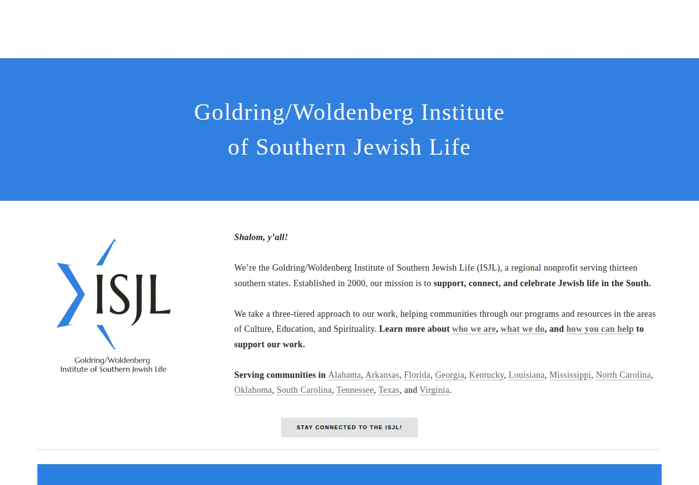 Screenshot of isjl.org