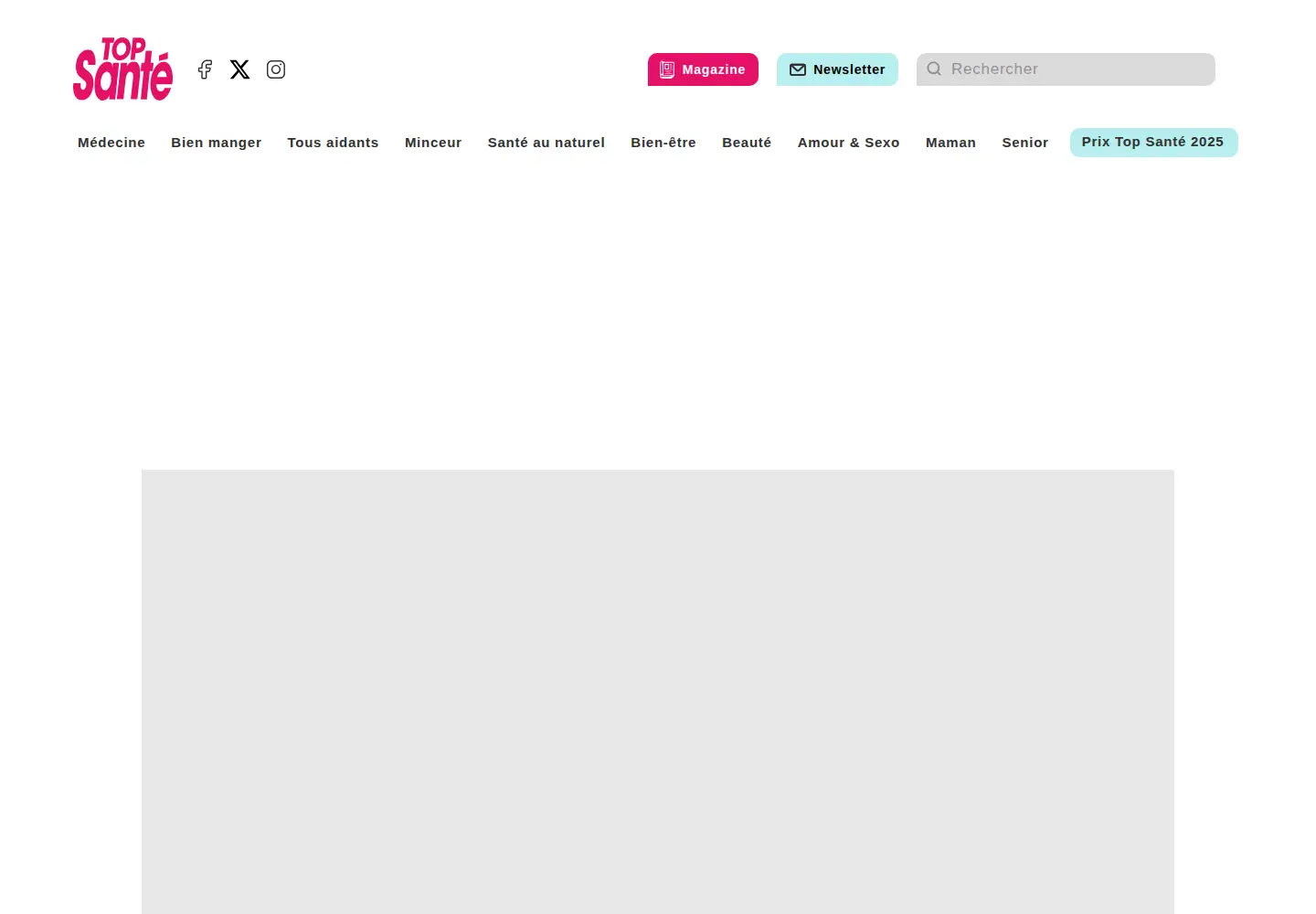 Screenshot of topsante.com