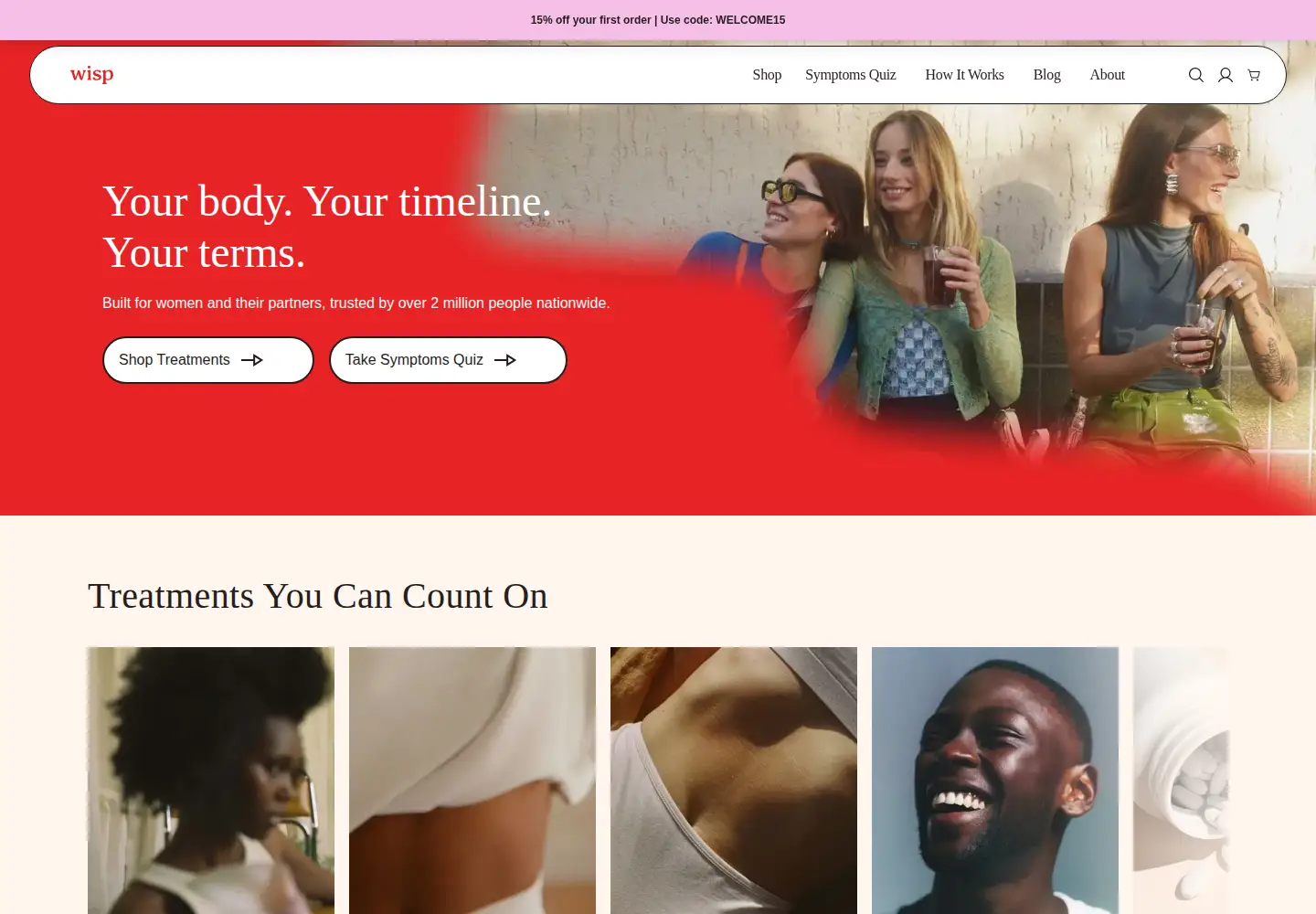 Screenshot of hellowisp.com