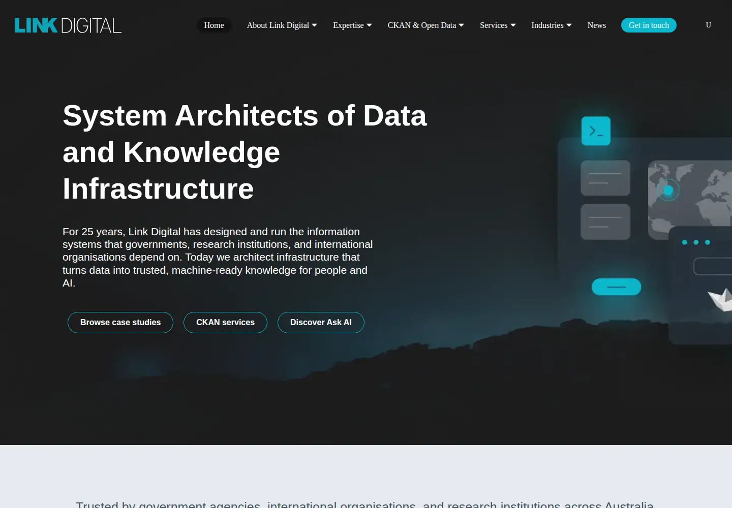 Screenshot of linkdigital.com.au