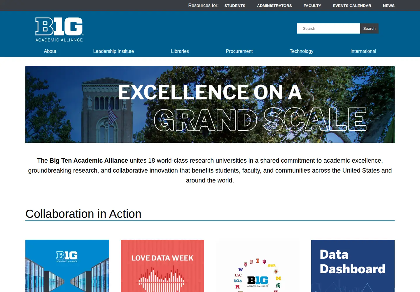Screenshot of btaa.org