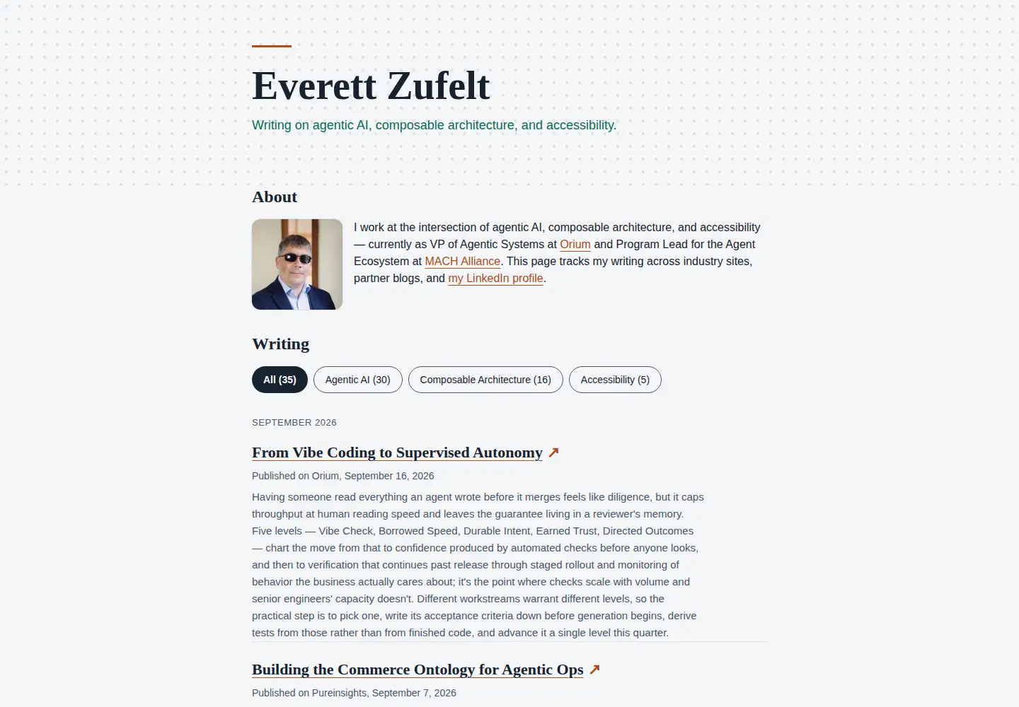 Screenshot of zufelt.ca