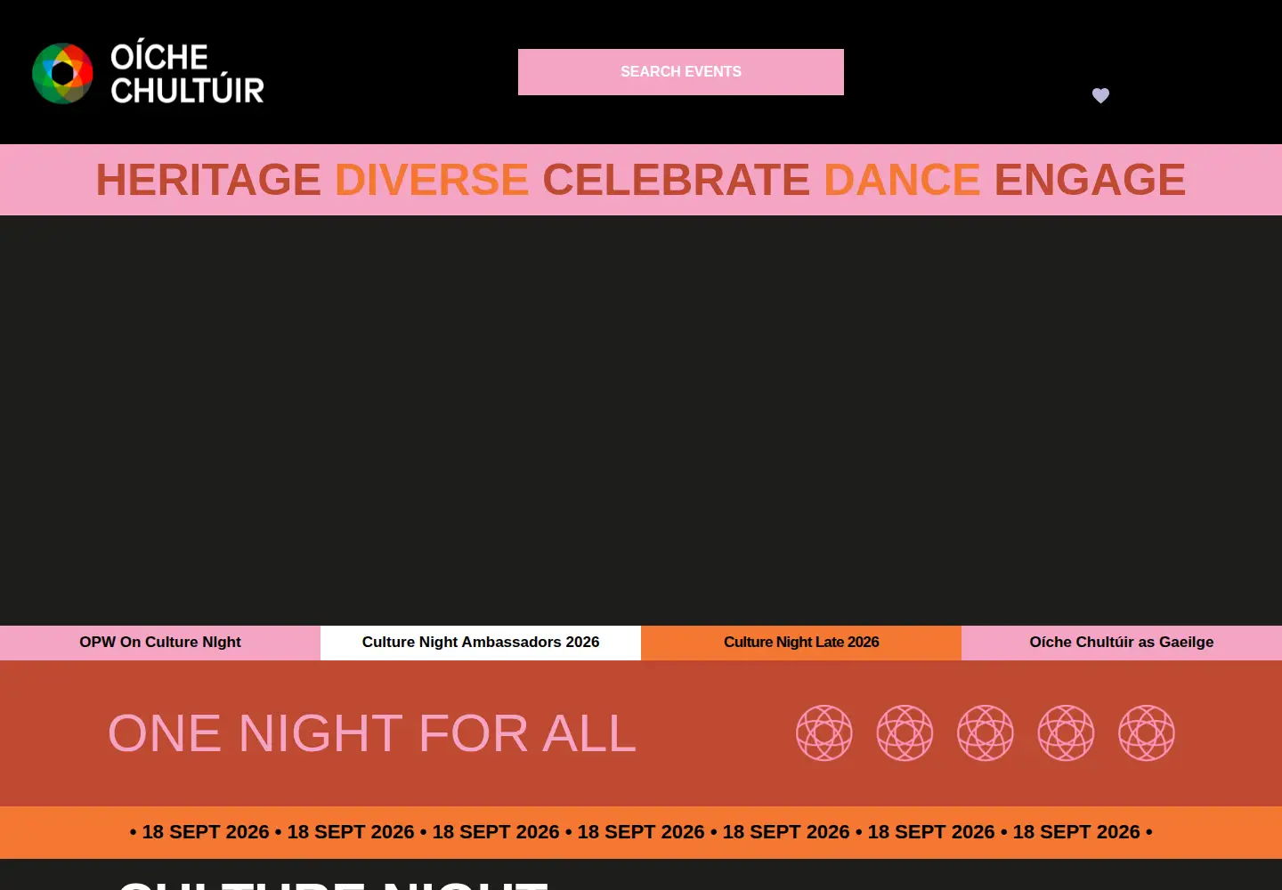 Screenshot of culturenight.ie