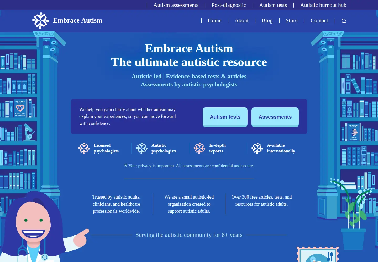 Screenshot of embrace-autism.com