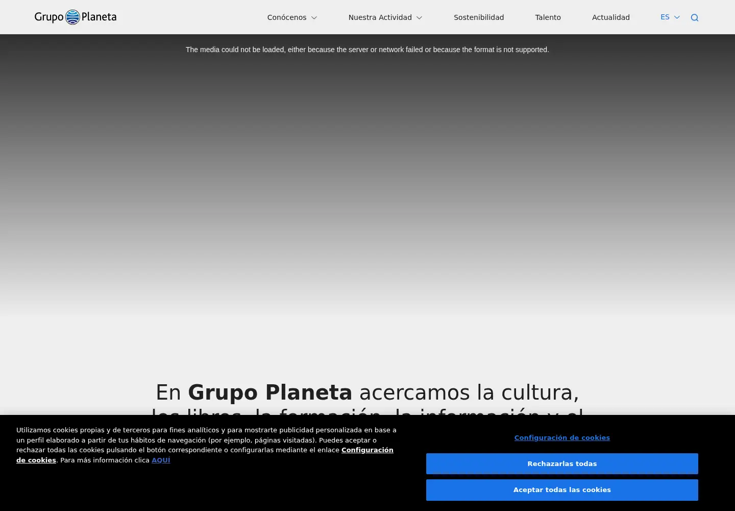 Screenshot of planeta.es