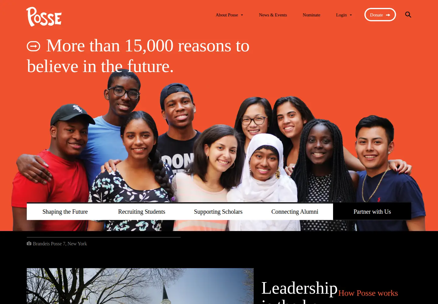 Screenshot of possefoundation.org