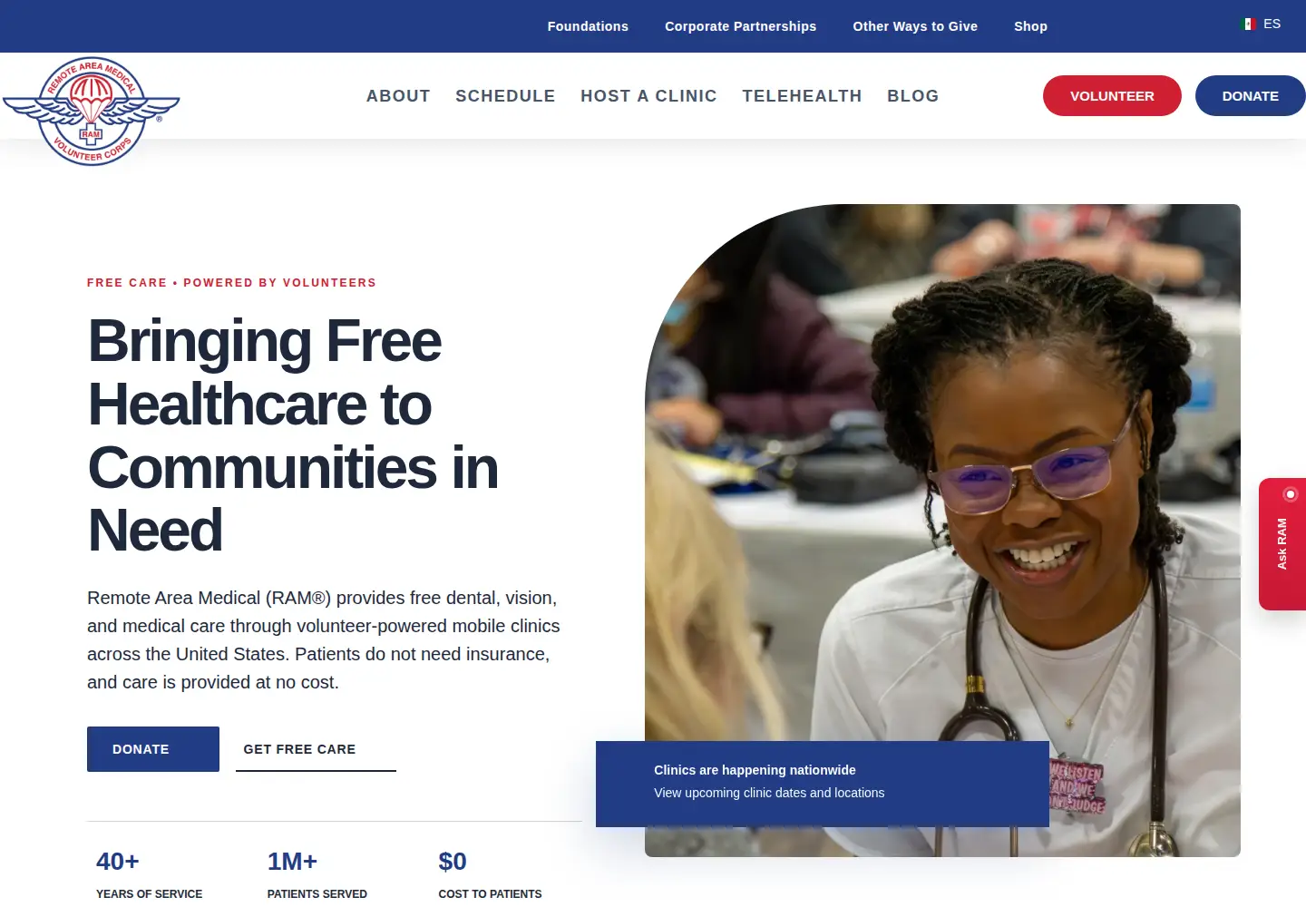 Screenshot of ramusa.org