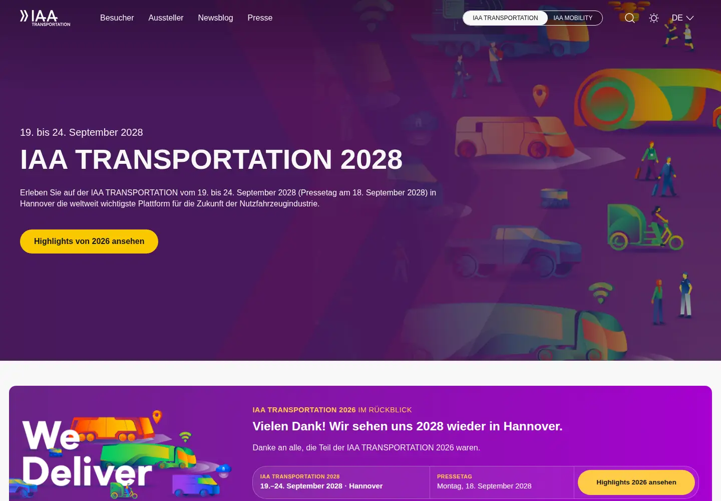 Screenshot of iaa-transportation.com