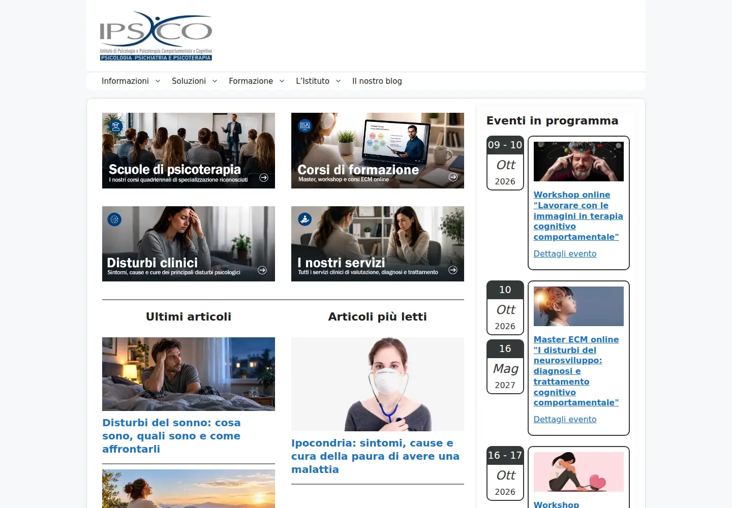 Screenshot of ipsico.it
