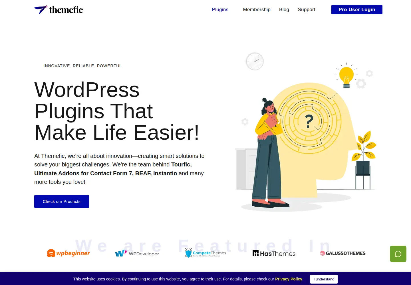 Screenshot of themefic.com