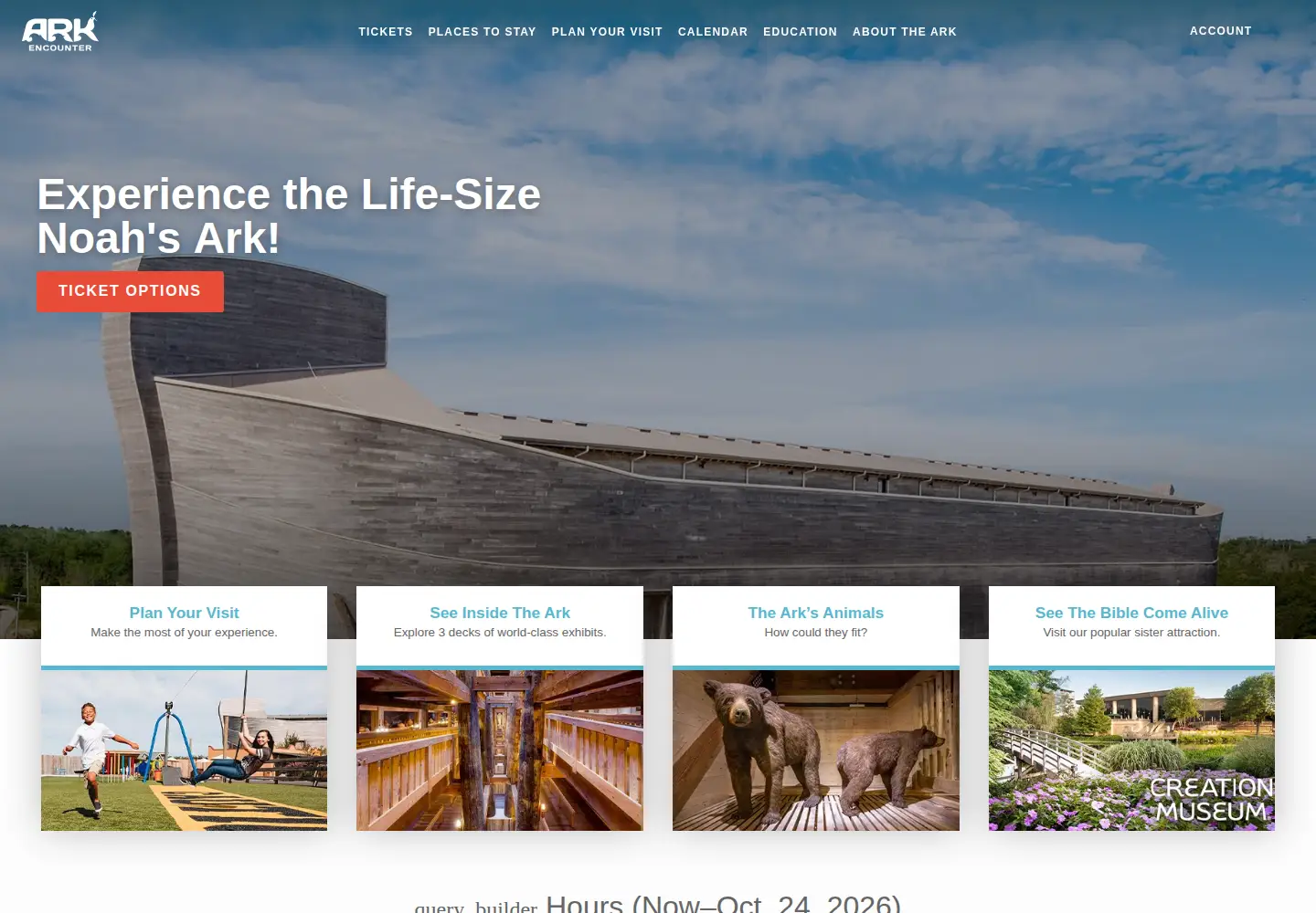 Screenshot of arkencounter.com